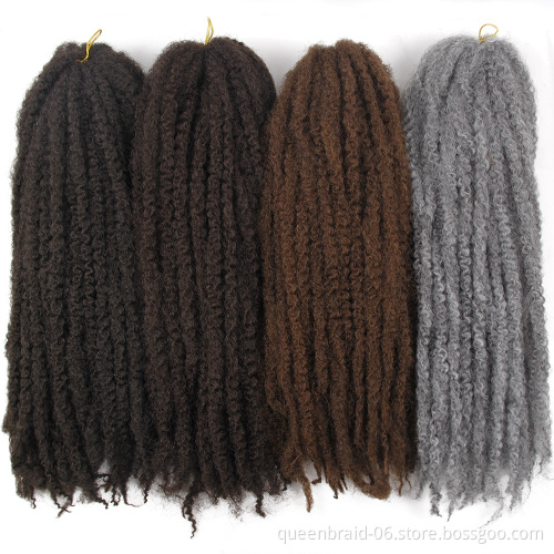 Marley Braids Hair Afropunk Kinky Curly Synthetic Braiding Fluffy Hair Crochet Braids Hair Natural Style